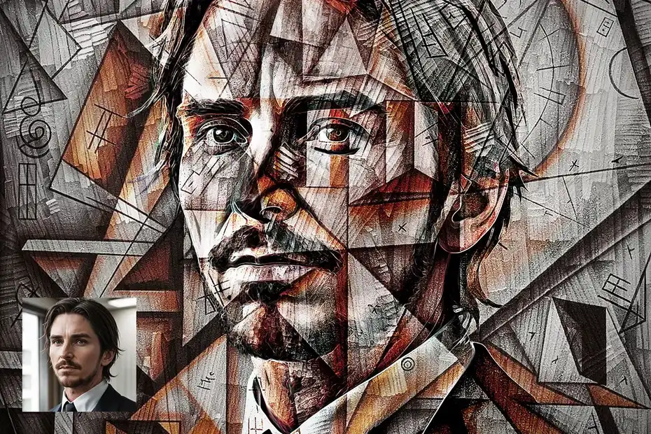 افکت تبدیل تصاویر به نقاشی کوبیسم - 7