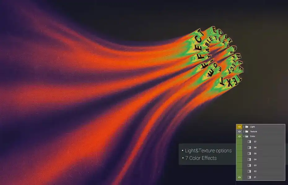 افکت متن Cycle Text Melting Effect - 1