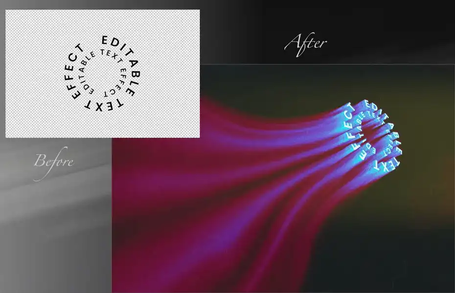 افکت متن Cycle Text Melting Effect - 3
