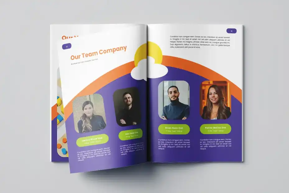 قالب ایندیزاین بروشور مراقبت روزانه Day Care Brochure Vol.6 - 5