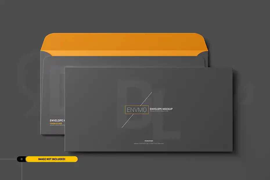 موکاپ پاکت نامه Dl envelope mockup - 1