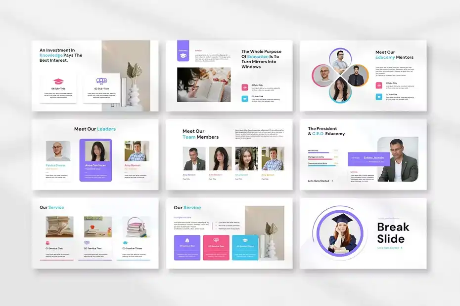 دانلود قالب پاورپوینت درسی Education Presentation Template - 6 قالب پاورپوینت درسی Education Presentation Template - 5