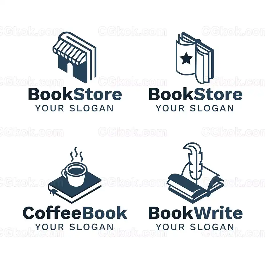 دانلود 4 لوگو کتاب فروشی - 1