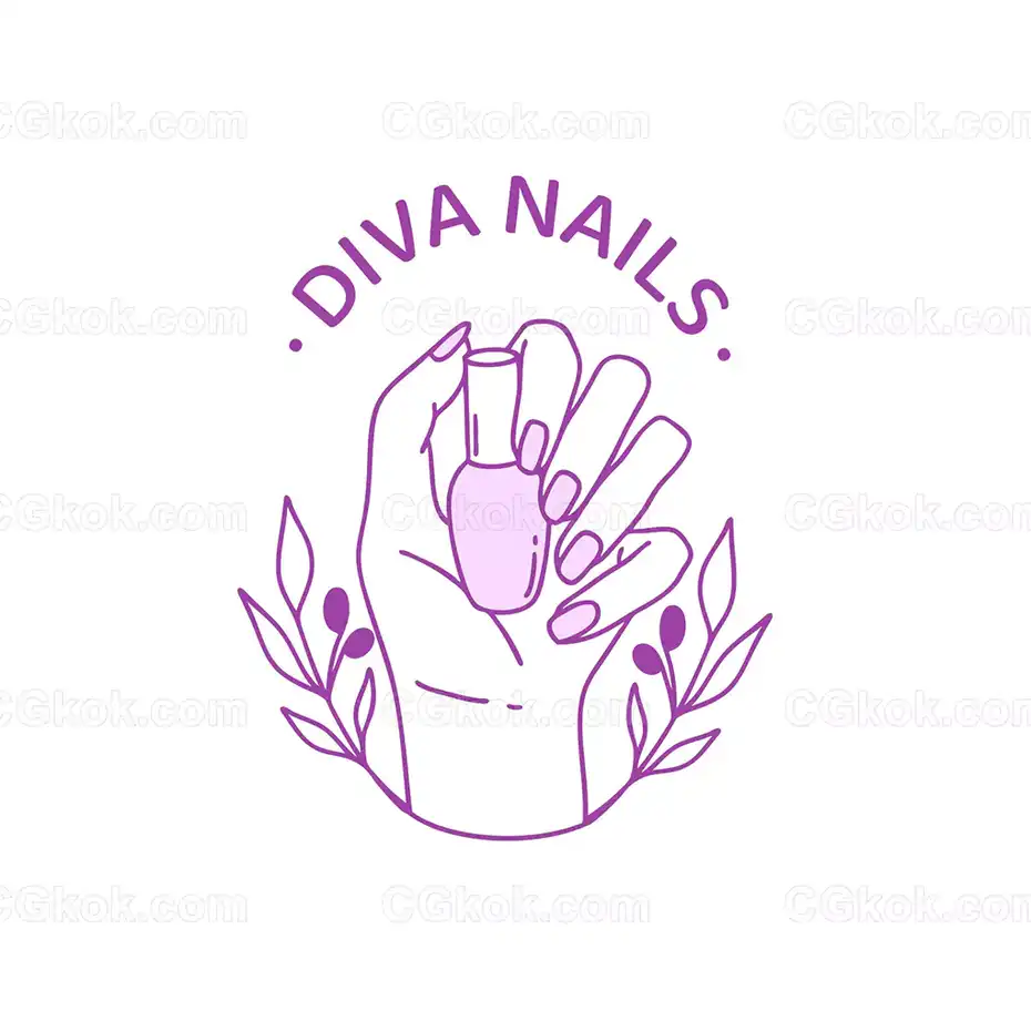 premium-vector-nails-art-studio-logo-collection