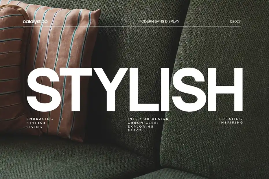 فونت انگلیسی مدرن Francy Modern Sans Display Font - 3