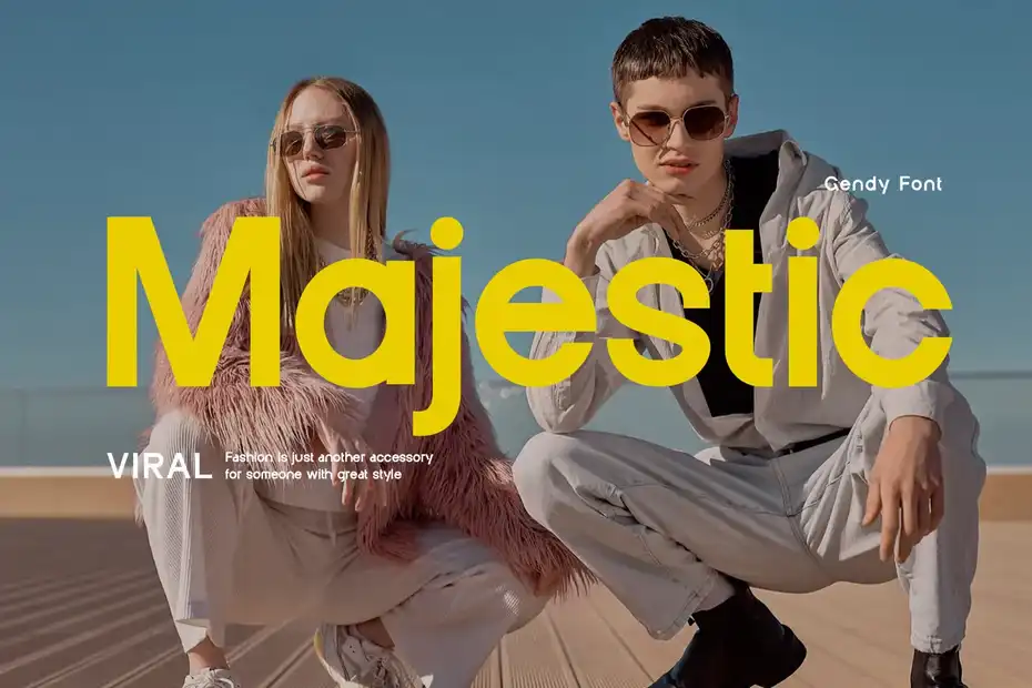 فونت انگلیسی مدرن Gendy Modern Sans Font - 15