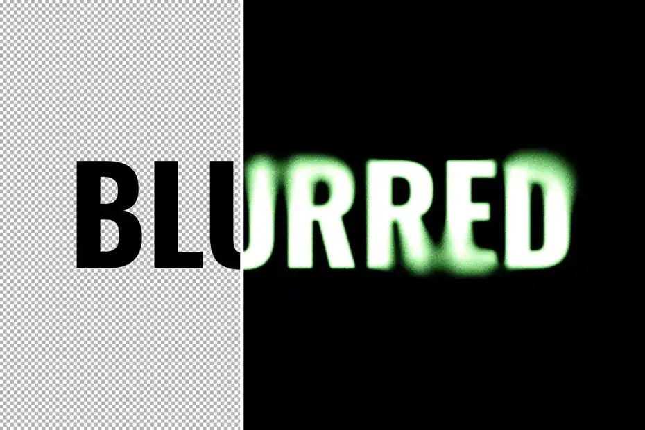افکت متن تار Grainy Blurred Text Effect - 3