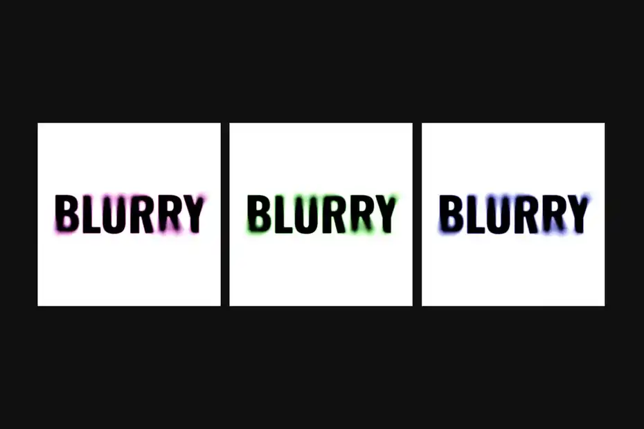 افکت متن تار Grainy Blurred Text Effect - 5