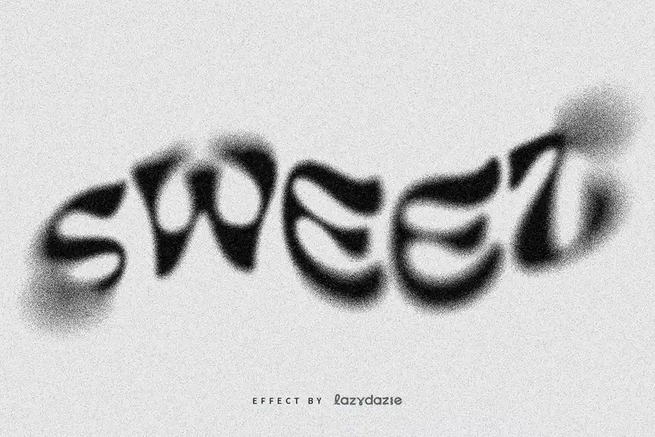 افکت متن گرانج Grunge Dissolving PSD Text Effect - 1