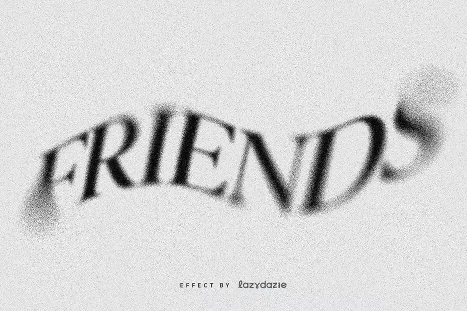 افکت متن گرانج Grunge Dissolving PSD Text Effect - 5