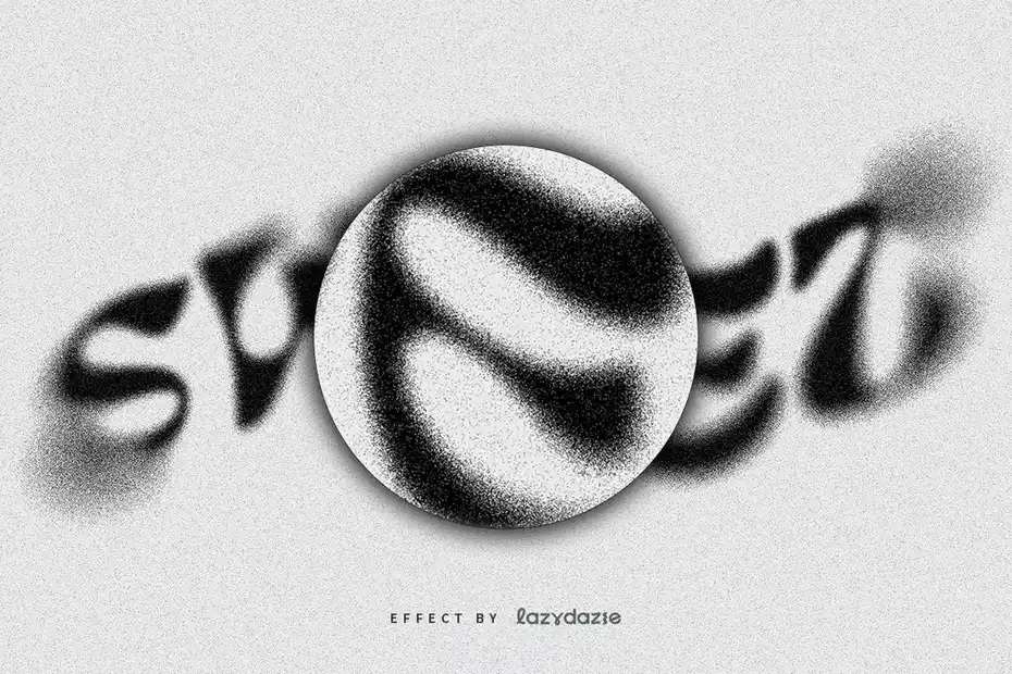 افکت متن گرانج Grunge Dissolving PSD Text Effect - 7