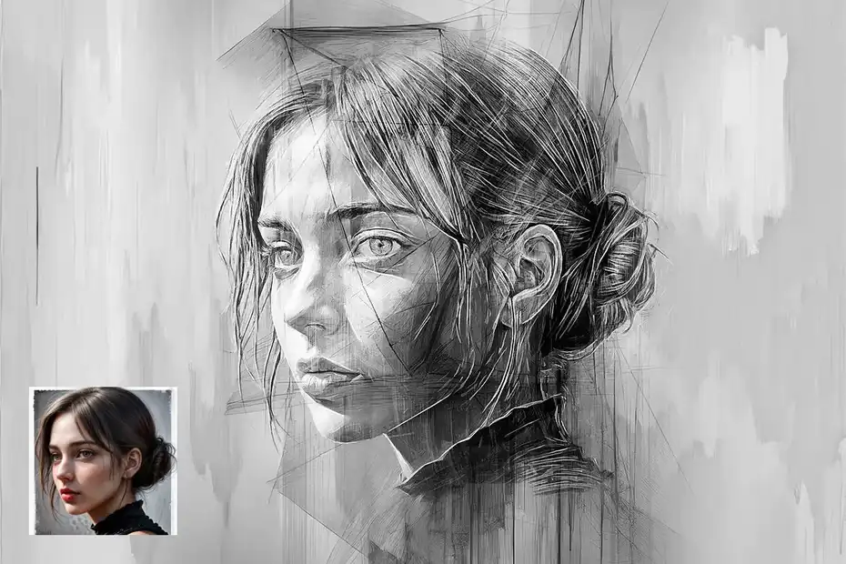 افکت تبدیل تصاویر به طراحی دستی - 11