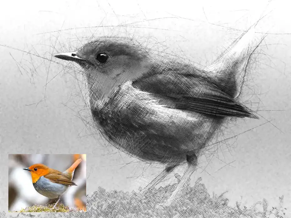 دانلود اکشن فتوشاپ تبدیل عکس به طراحی دستی Hand Drawn Photoshop Action - 6 اکشن فتوشاپ تبدیل عکس به طراحی دستی - 5