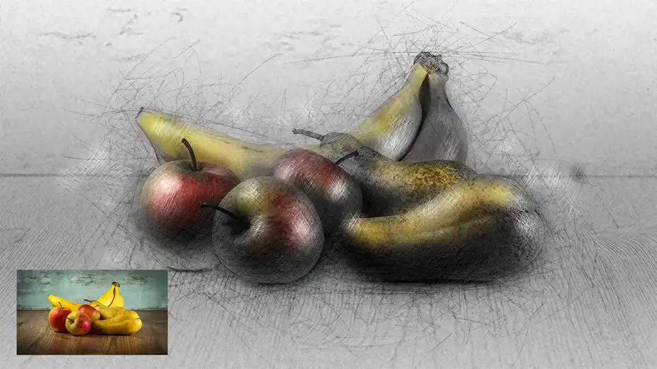 دانلود اکشن فتوشاپ تبدیل عکس به طراحی دستی Hand Drawn Photoshop Action - 14 اکشن فتوشاپ تبدیل عکس به طراحی دستی - 13