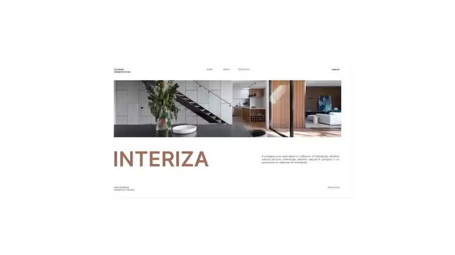 قالب پاورپوینت مبلمان Interiza - 15