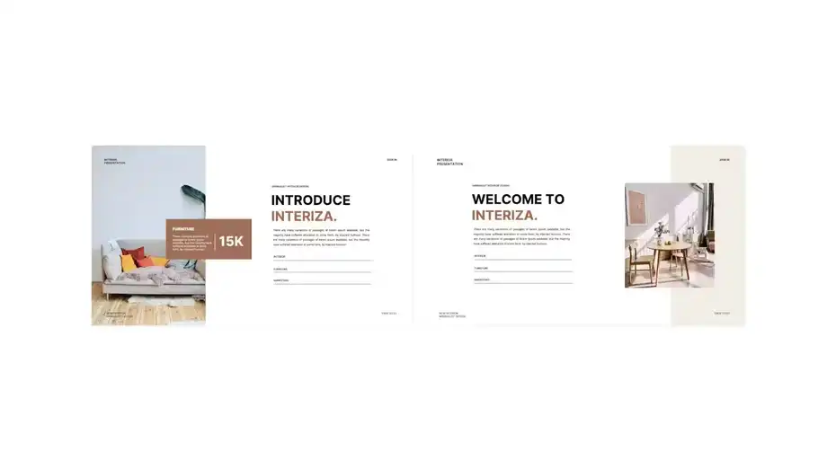 قالب پاورپوینت مبلمان Interiza - 17
