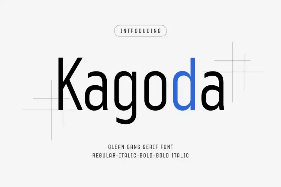 فونت انگلیسی مدرن Kagoda - 1