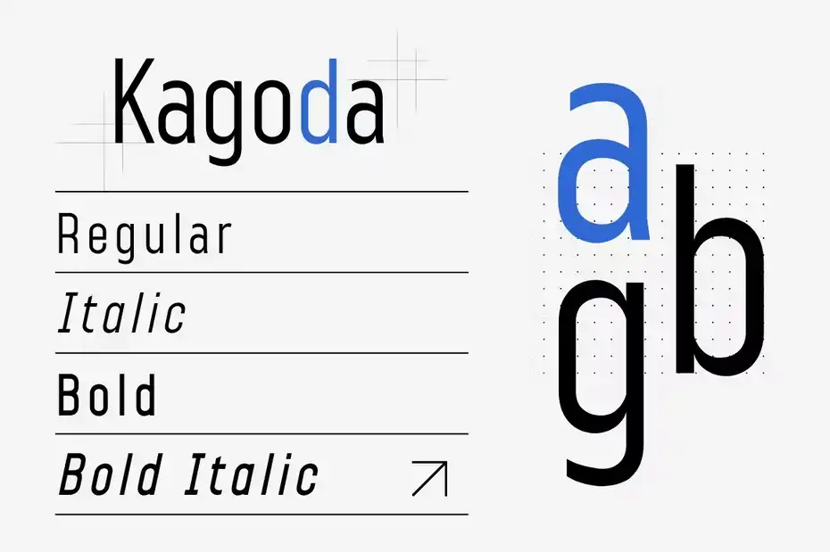 فونت انگلیسی مدرن Kagoda - 27