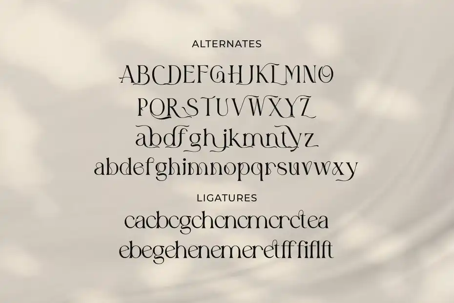فونت انگلیسی مدرن Kegiten - 19