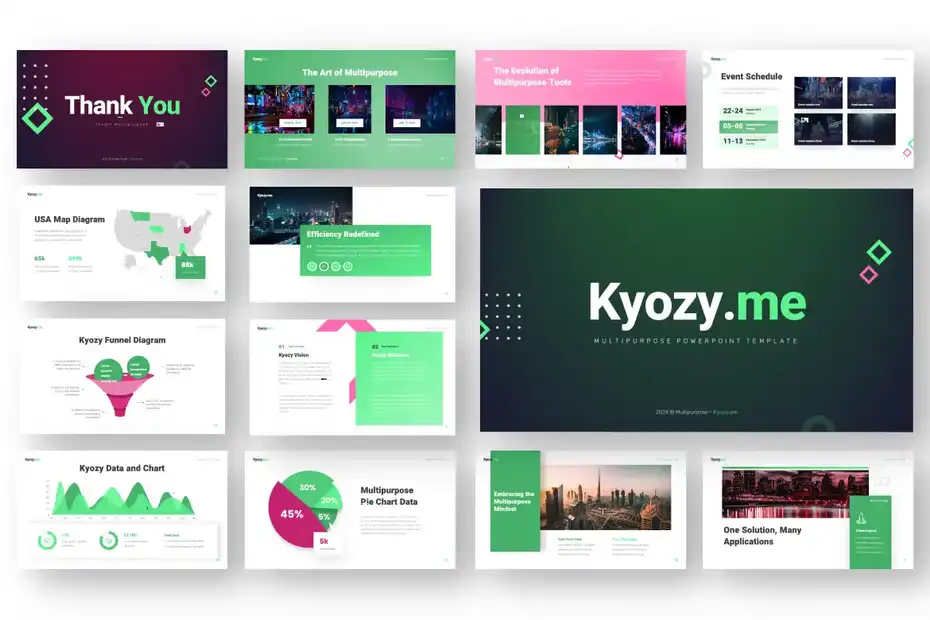 قالب پاورپوینت چند منظوره Kyozhi - 1