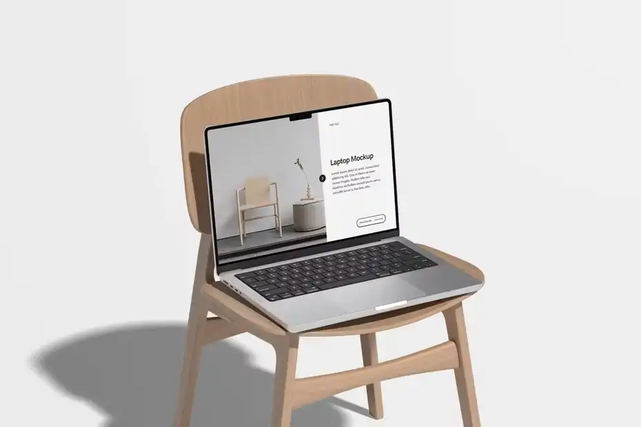 موکاپ لپ تاپ Laptop Mockup - 3