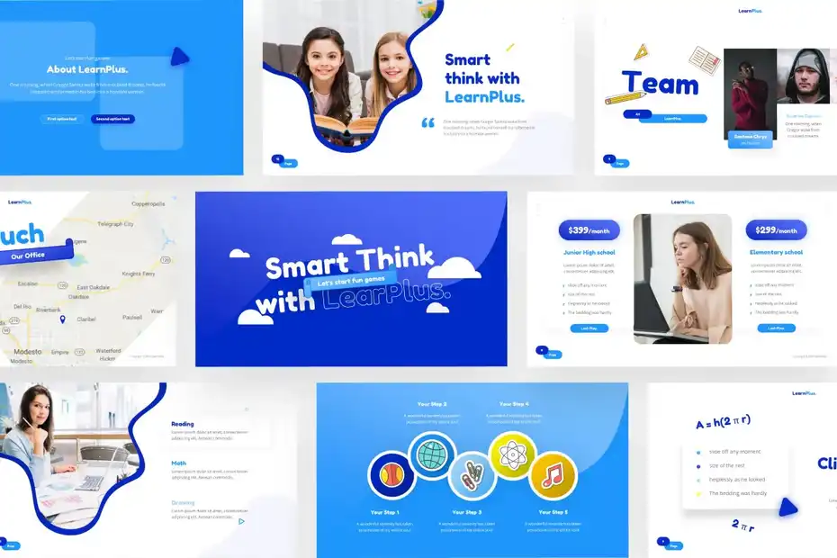 قالب پاورپوینت درسی LearnPlus - 1