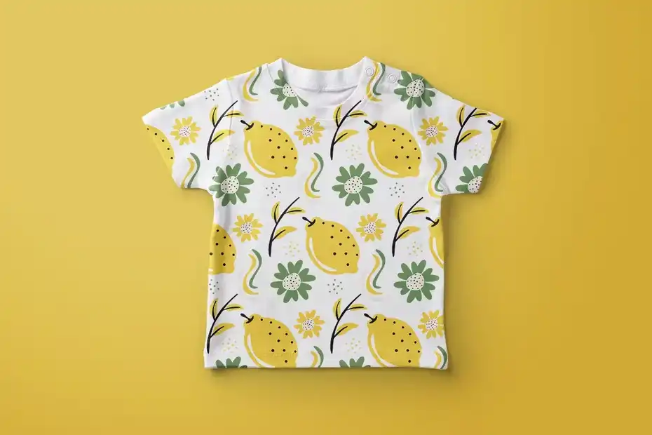 پترن لیمو Lemon Pattern Background - 1