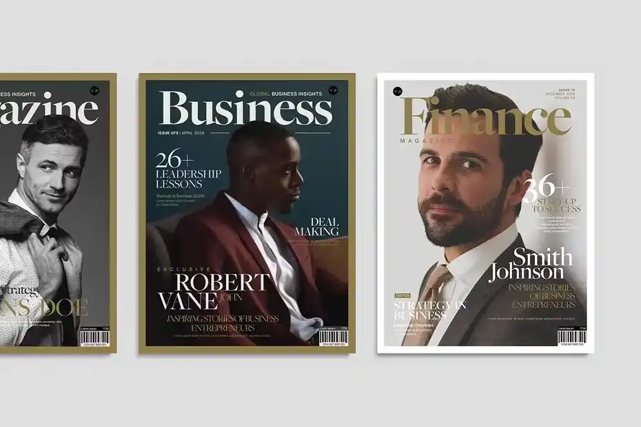طرح لایه باز مجله Magazine Cover Templates - 7