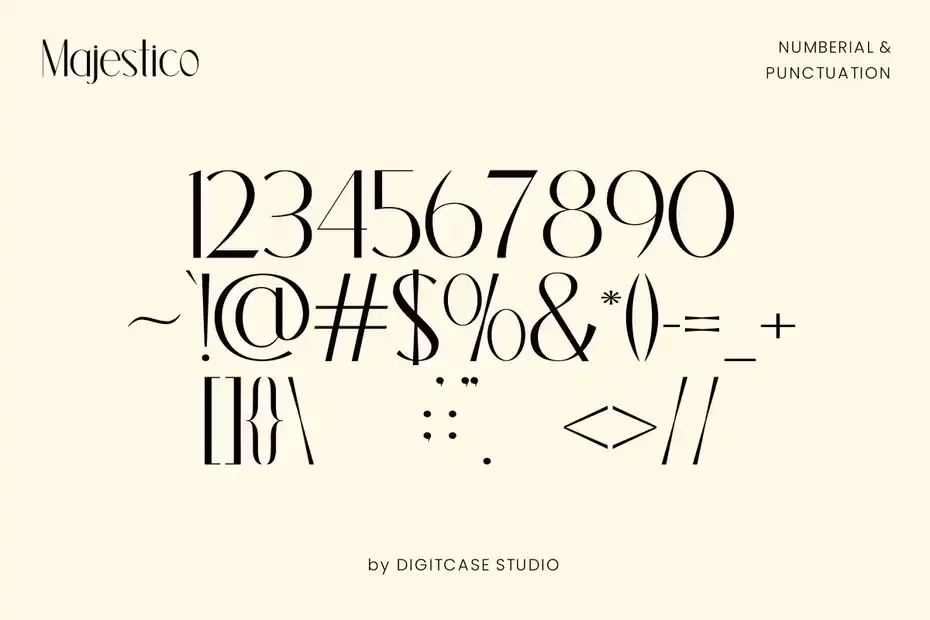 دانلود فونت انگلیسی مدرن Majestico - Elegant Sans Typeface - 14 فونت انگلیسی مدرن Majestico - 13