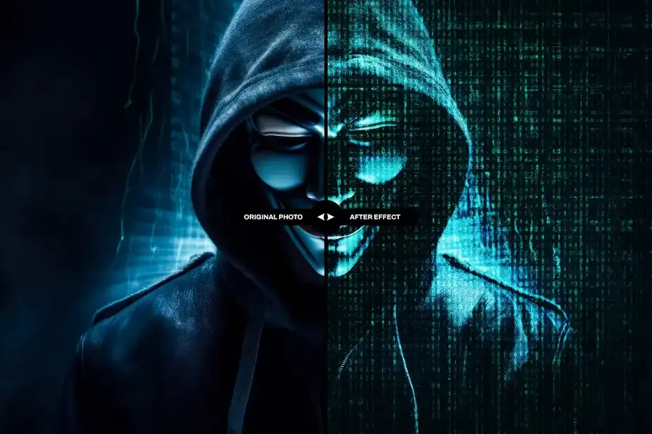 دانلود افکت عکس ماتریکس Matrix Photo Effect - 2 افکت عکس ماتریکس - 1