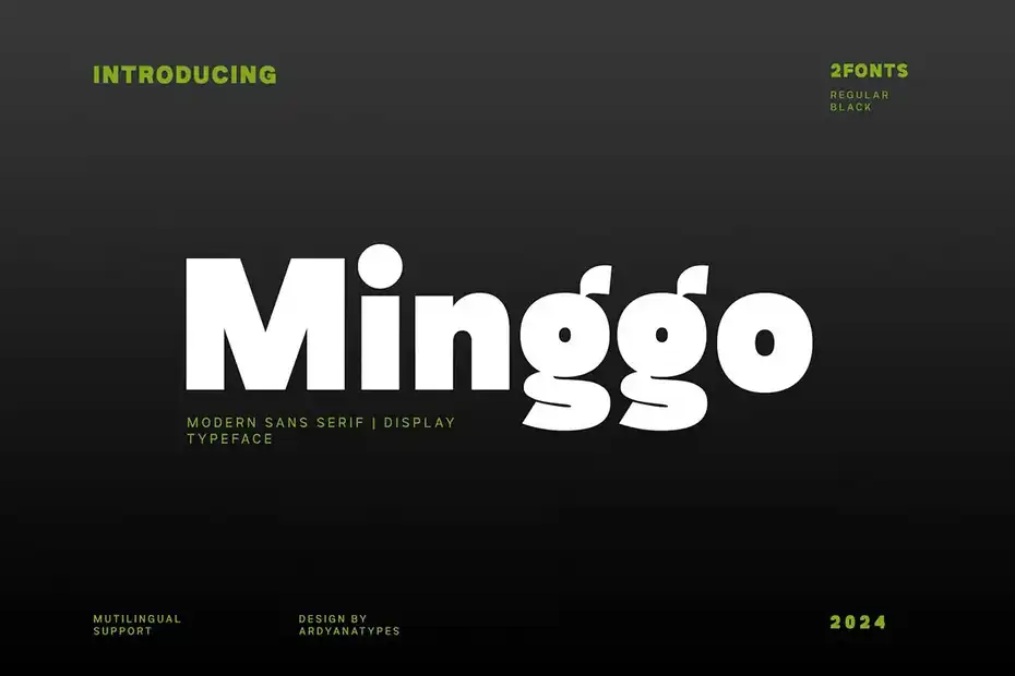 فونت انگلیسی مدرن Minggo - 15