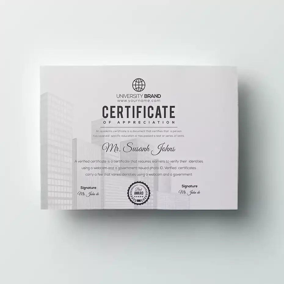 طرح لایه باز لوح تقدیر مینیمال - 1