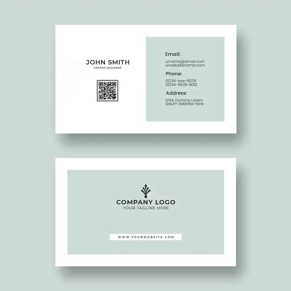 طرح لایه باز کارت ویزیت مینیمال 11 - 1
