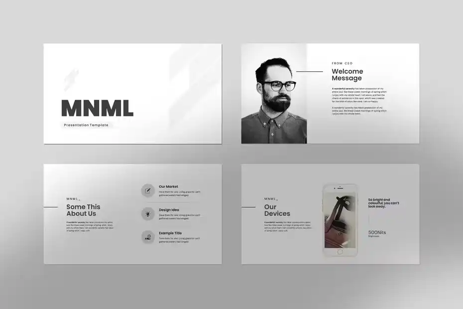 قالب پاورپوینت پرزنتیشن مینیمال Minimal PowerPoint - 5
