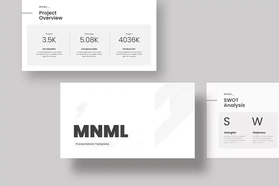 قالب پاورپوینت پرزنتیشن مینیمال Minimal PowerPoint - 7
