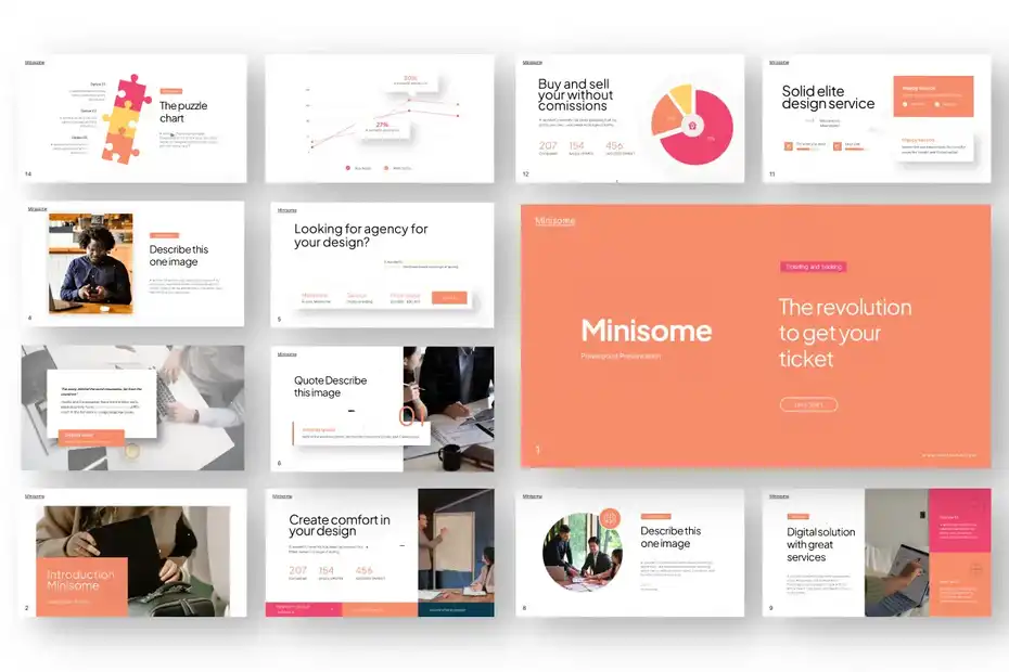 قالب پاورپوینت تجاری Minisome - 3