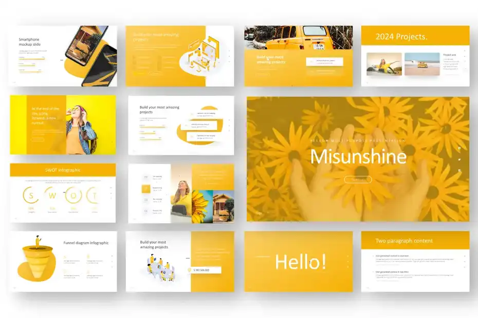 قالب پاورپوینت چند منظوره Misunshine - 3