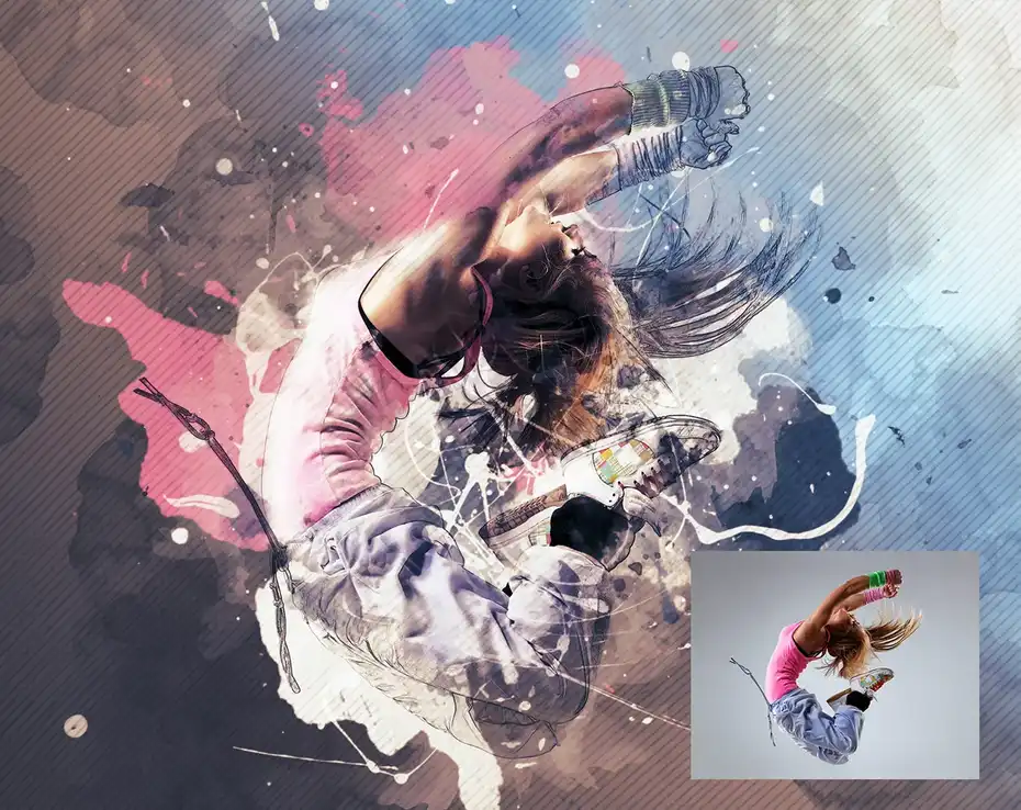 دانلود اکشن فتوشاپ تبدیل تصاویر به طرح هنری مدرن Modern Art Photoshop Action - 26 اکشن فتوشاپ تبدیل تصاویر به طرح هنری مدرن - 25