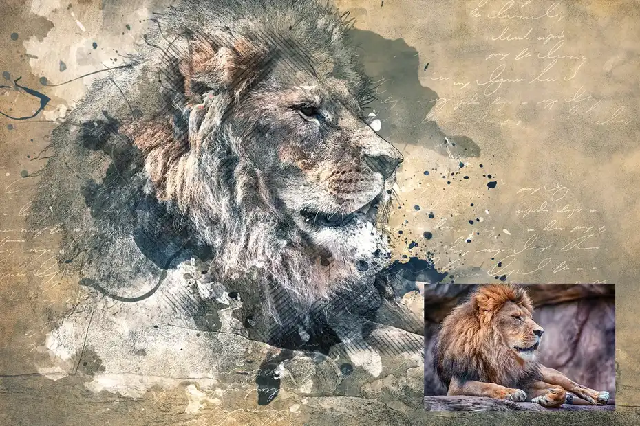 دانلود اکشن فتوشاپ تبدیل تصاویر به طرح هنری مدرن Modern Art Photoshop Action - 28 اکشن فتوشاپ تبدیل تصاویر به طرح هنری مدرن - 27