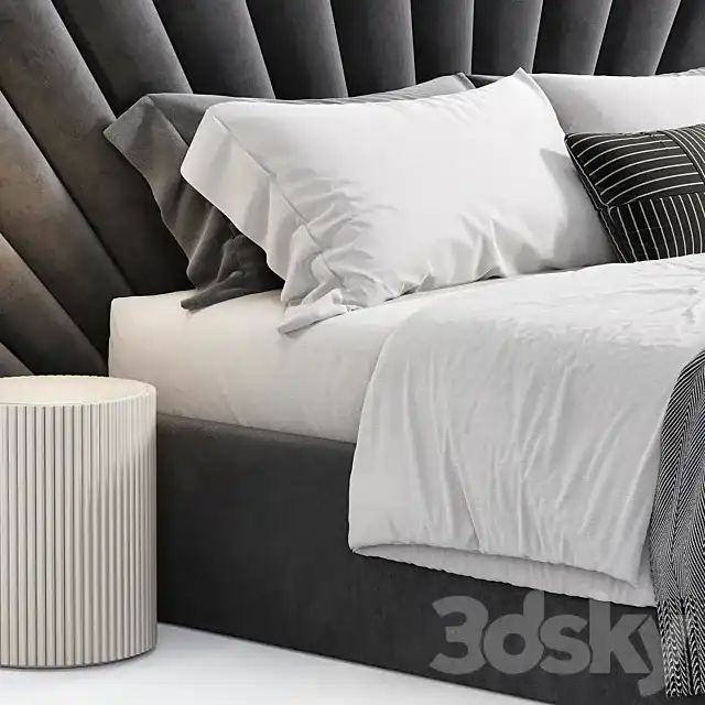 مدل سه بعدی تخت خواب مدرن 4 - 5