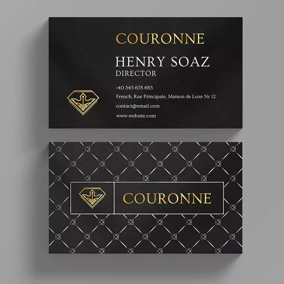 طرح لایه باز کارت ویزیت طلا فروشی 6 - 1