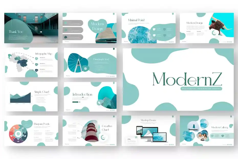 قالب پاورپوینت چند منظوره ModernZ - 5