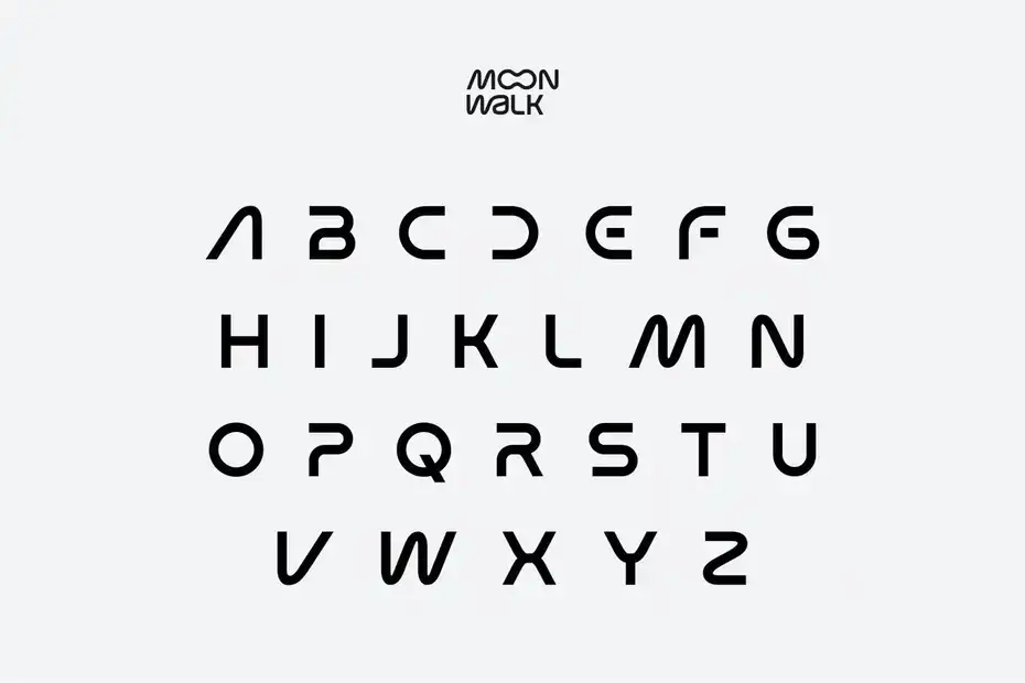 فونت انگلیسی مدرن Moon Walk - 5