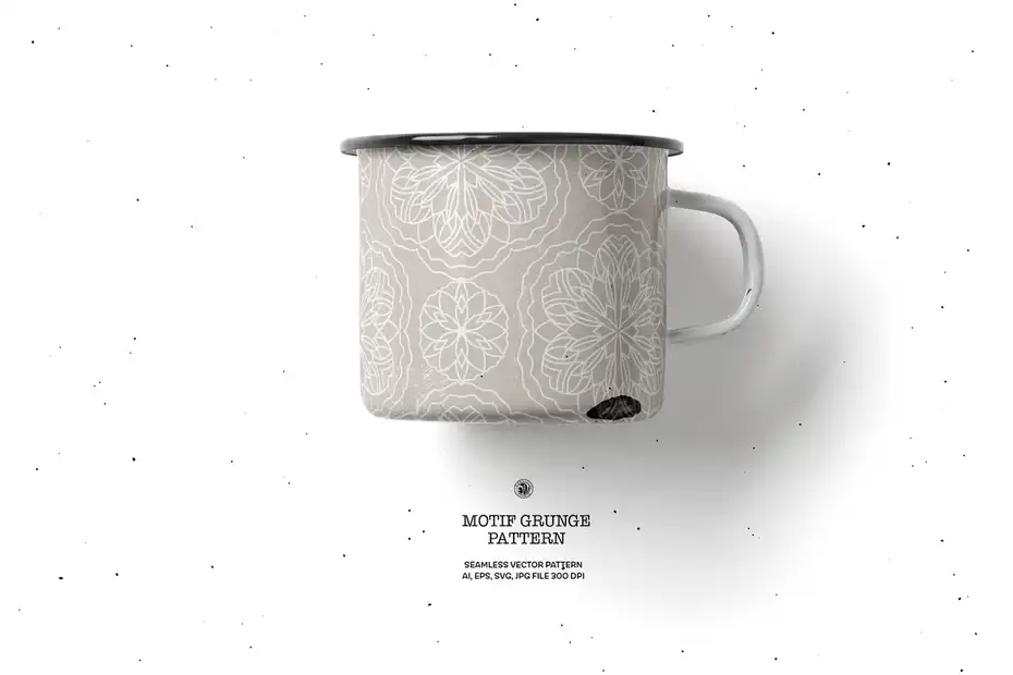 پترن گل Motif Grunge Wallpaper - 3
