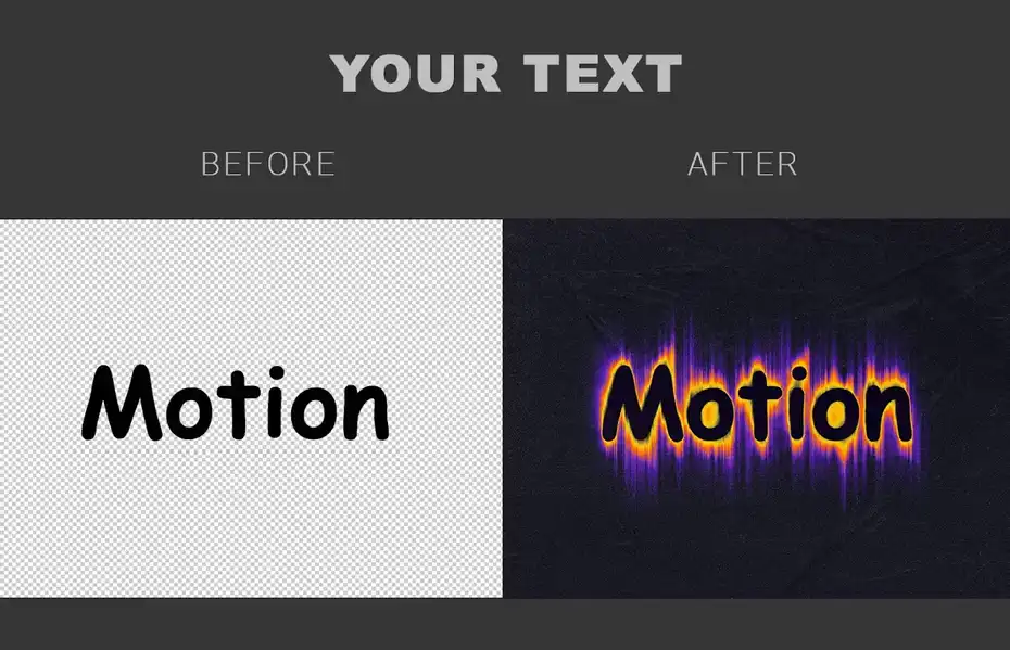 افکت متن متحرک Motion Editable Text Effect - 3