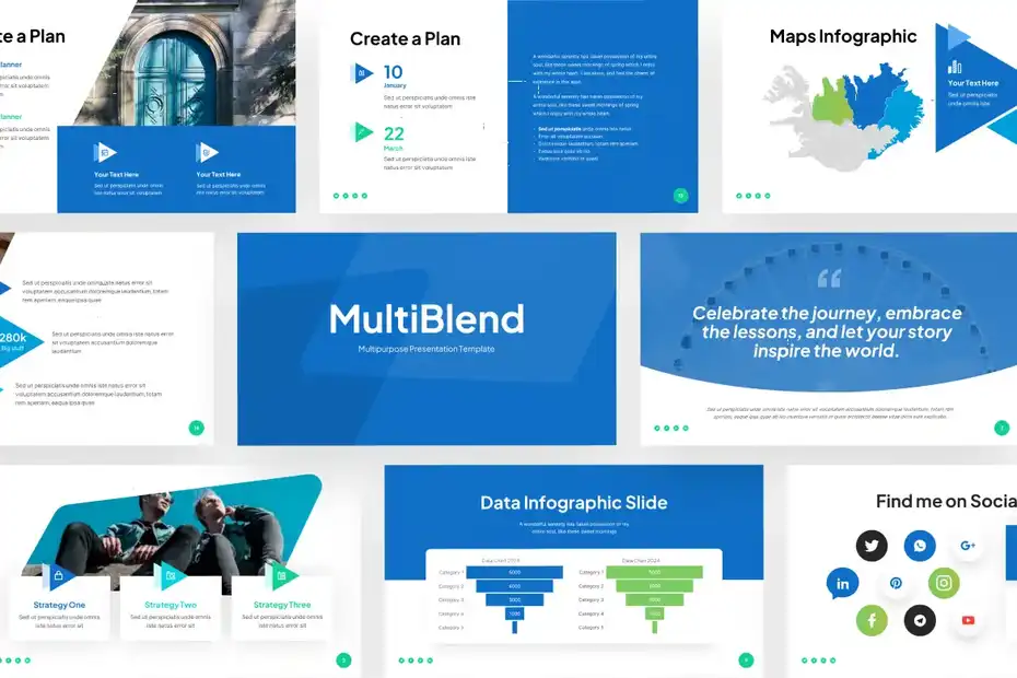 قالب پاورپوینت چند منظوره MultiBlend - 3