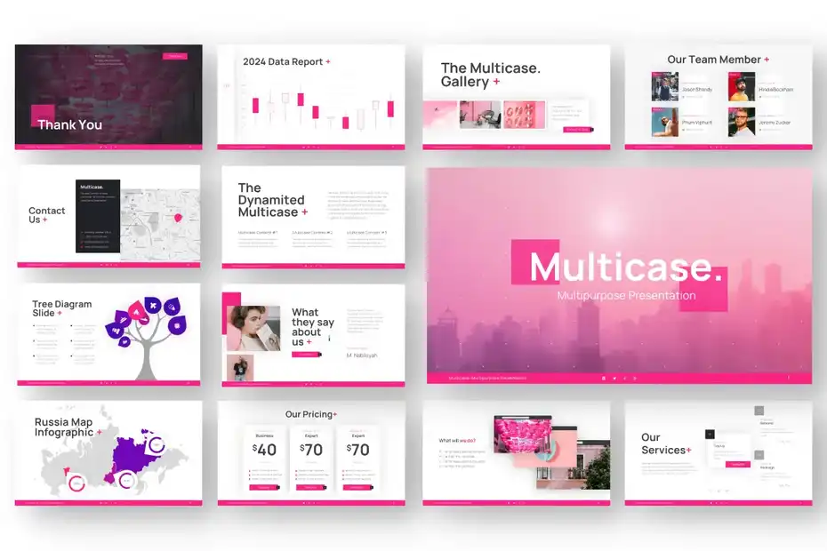 قالب پاورپوینت چند منظوره Multicase - 3