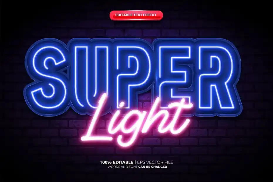 دانلود افکت متن نئونی درخشان Neon Glow Text Effect - 6 افکت متن نئونی درخشان - 5
