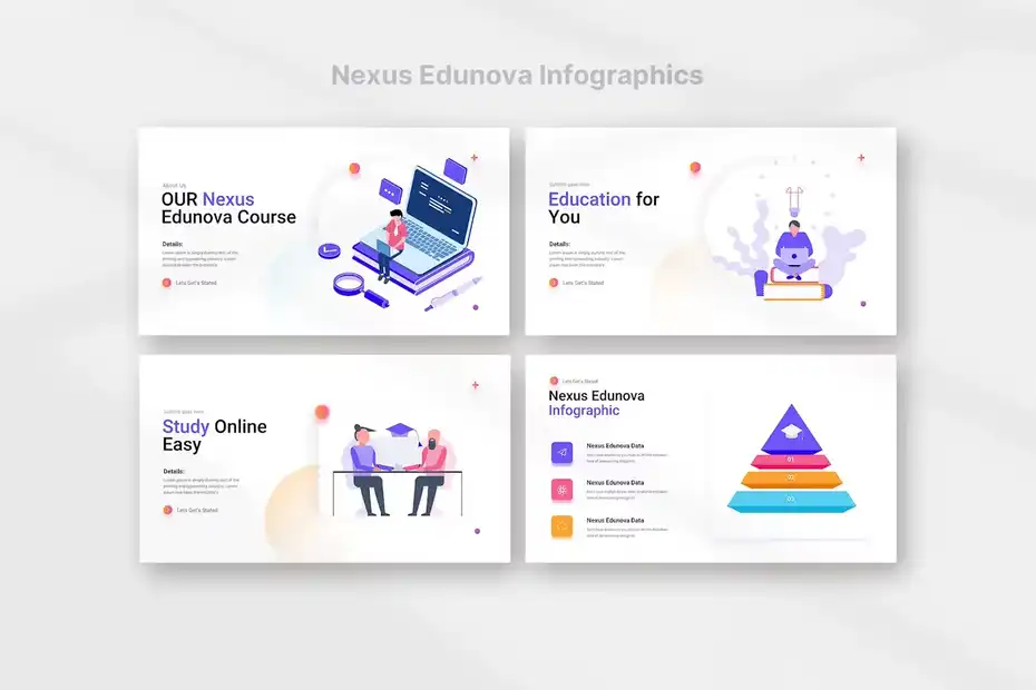 قالب پاورپوینت درسی Nexus Education Presentation Template - 9