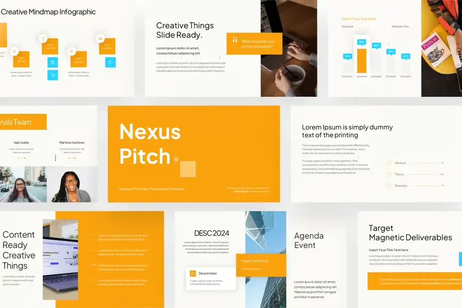 قالب پاورپوینت کسب و کار NexusPitch - 1